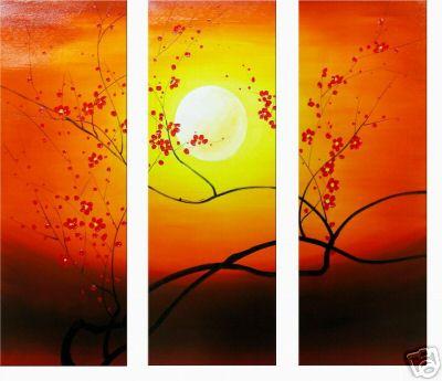 Dafen Oil Painting on canvas flower paintings -set034